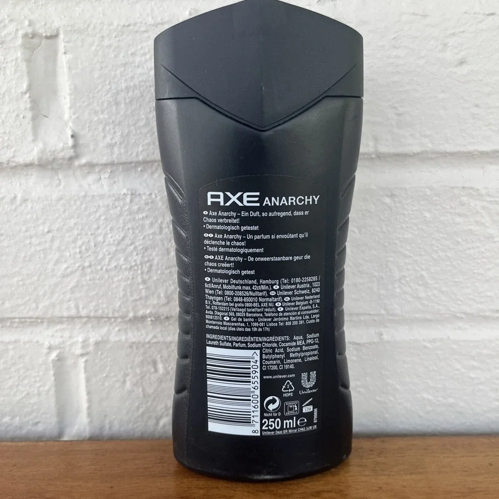 Axe Anarchy For Him Revitalising Shower Gel Retired Scent HTF
